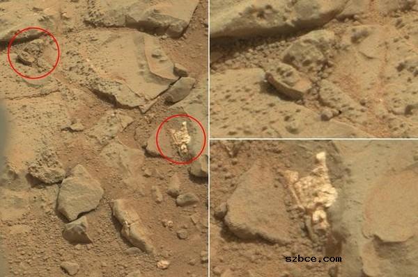 火星图像中现疑似“外星人骸骨”(图)